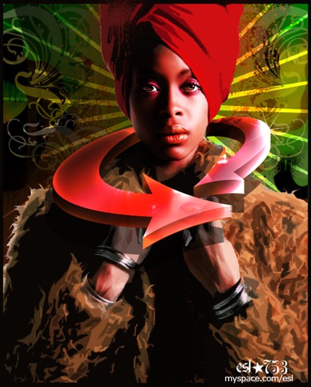 Erykah Badu mspace Artwork - ESL