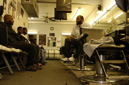 Philly's Finest barbershop - pic by hudgons