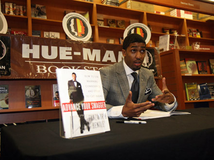 Fonzworth Bentley Signs his book at Hue-man