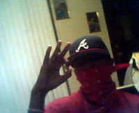 blood gang sign