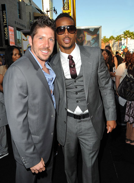 Marlon Wayan and Ray Park at G.I. Joe premiere in Los Angeles