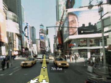 Google Maps - Times Square Reggie Bush 1