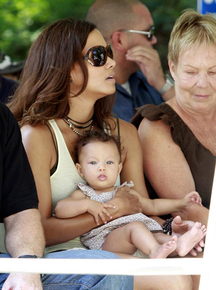 Halle Berry and Nahla Aubry just kicking it