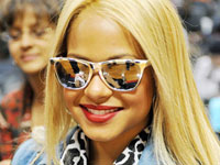 Christina Milian at Atlanta Hawks/Cleveland Cavaliers Game