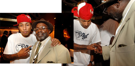  Jamie Foxx 40th Birthday - Pharrell and Jamie Foxx's father