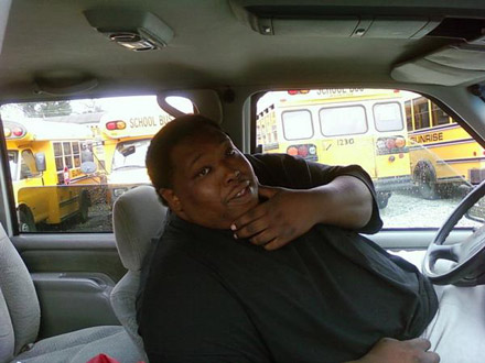 Jennifer Hudson's mother brother Jason in his car