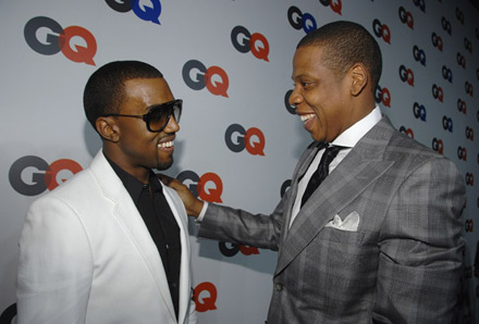 Jay-Z and Kanye laugh it up at GQ's 50th anniversary party