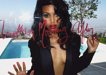 Kerry Washington Giant magazine - oops, where is my blouse?