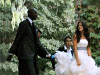 Lamar Odom and Khloe Kardashian Wedding Picture