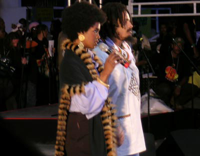 Lauryn Hill and Rohan Marley