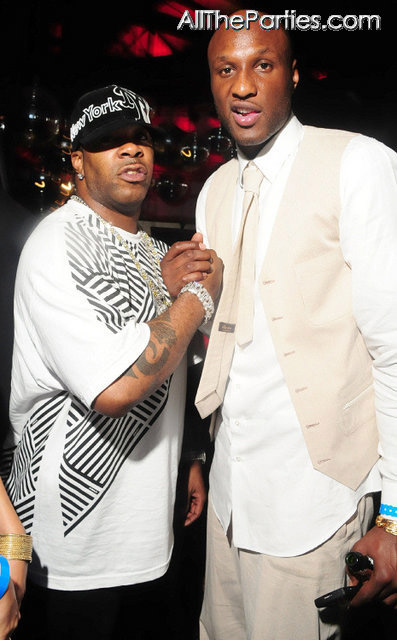 Lil Kim's Birthday Party -  Busta Rhymes and Lamar Odom