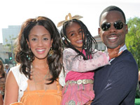 Chris Rock and family at Madagascar Escape 2 Africa premiere