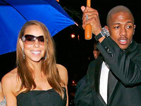 Mariah Carey and Nick Cannon get under their umbrella