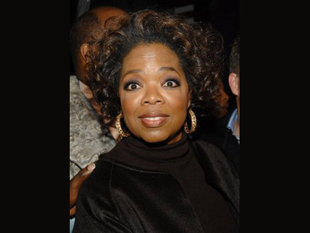 Oprah giving bug eyes
