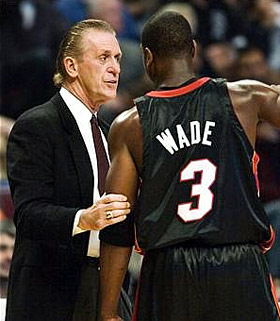 Pat Riley and Dwayne Wade