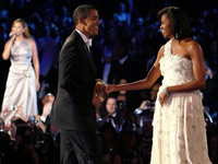 President Barack Obama and First Lady Michelle - their first dance