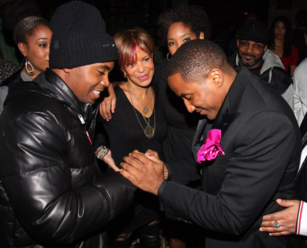 Q-Tip and Nas at The Renaissance release party