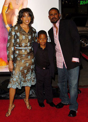 Regina King, Ian Alexander, and son