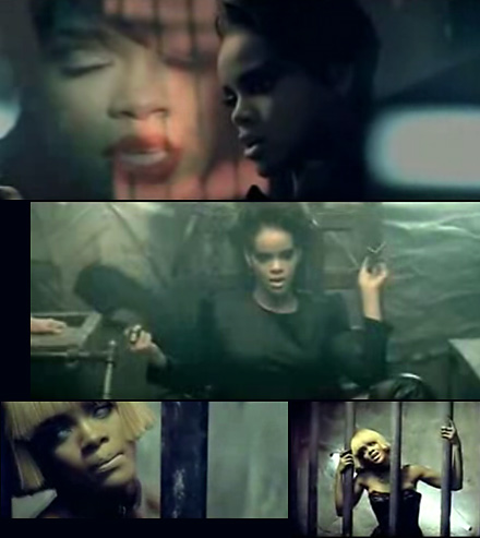 snapshots from Rihanna's Disturbia video