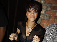 Rihanna at Good Girl Gone Bad release party