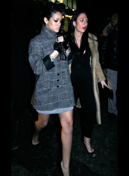 Rihanna leaving Club Movida on New Years Eve 2008