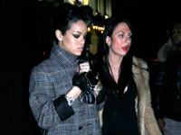 Rihanna leaving Club Movida on New Years Eve 2008