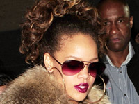 RIhanna leaving Stringfellows in Soho, London