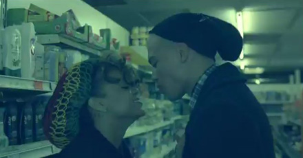 Rihanna and Dudley O'Shaughnessy in We Found Love video