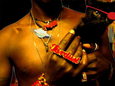 Saul Williams - NiggyTardust with his black cat