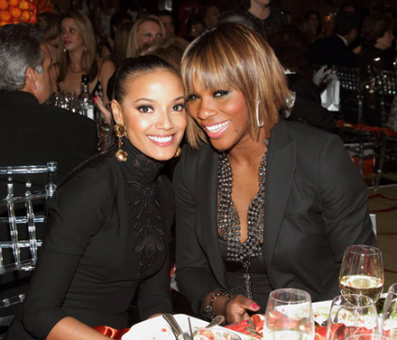 Serena Williams and Selita Ebanks at Women of Tomorrow 2010