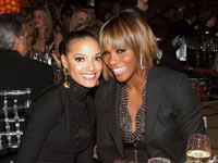 Serena Williams and Selita Ebanks at Women of Tomorrow 2010