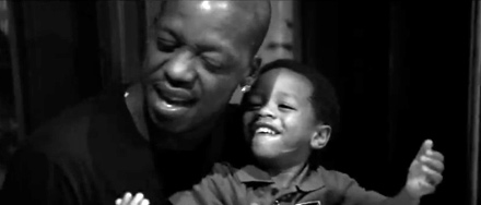 Steve Francis and his son