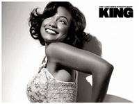 Tatyana Ali smiles for King Magazine