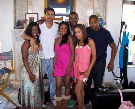 Tatyana Ali with the Cast of Buppies.