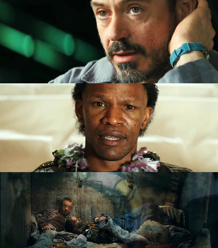 Jamie Foxx and Robert Downey Jr. in The Soloist
