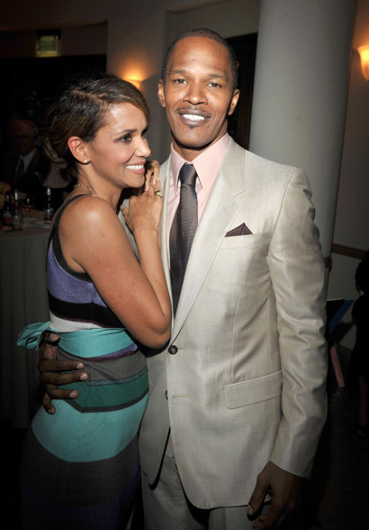 Jamie Foxx and Halle Berrys at The Soloist premiere