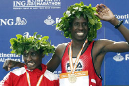 Margareto OKayo and Martin Lel