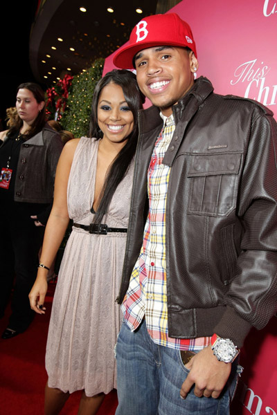 This Christmas movie premiere - Chris Brown, Lauren london