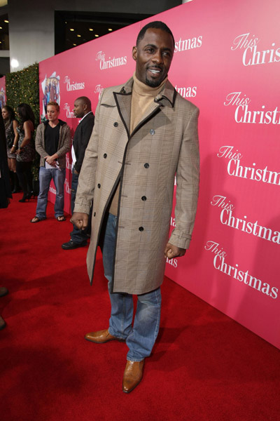 This Christmas movie premiere - Idris Elba