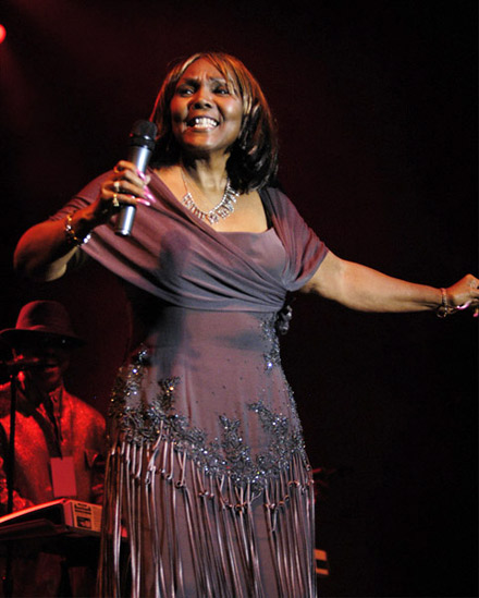 Vicki Anderson performs with Bootsy Collins at 2008 Milwaukee Summerfest