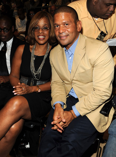 Gayle King and Benny Medina at I Look to You listening event